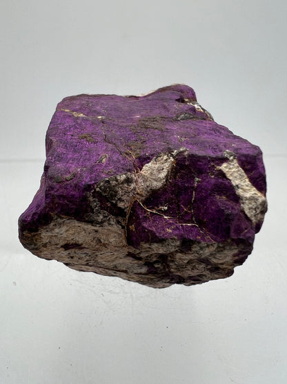 Purpurite Mineral Specimen. Gorgeous Raw Purpurite Display Crystal From Erongo, Namibia. Beautiful Purple Flash!