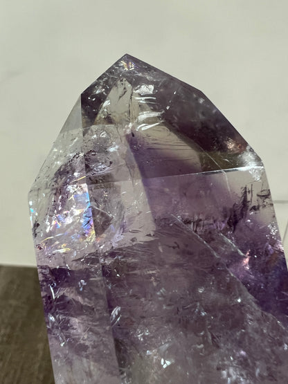 Phantom Amethyst Tower. Rare Amethyst With Amazing Rainbows. High Quality Beautiful Crystal.