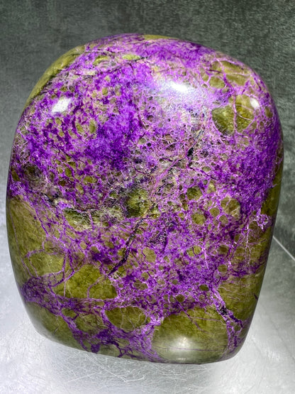 Stichtite In Serpentine Polished Freeform. Gorgeous High Quality Display Crystal. Amazing Atlantisite Freeform.
