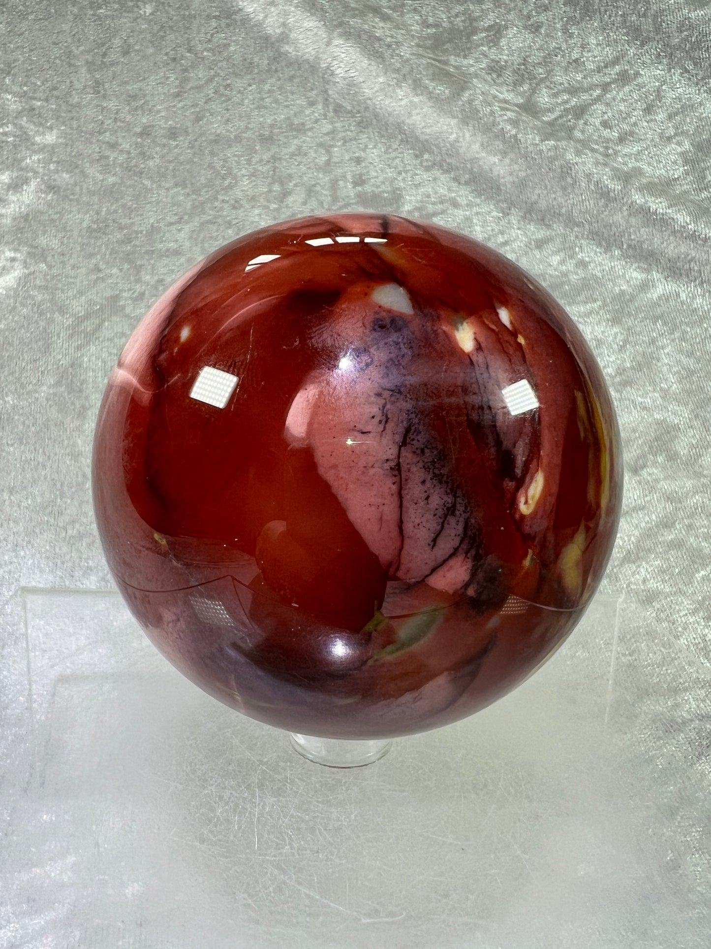 Mookaite Crystal Sphere. 76mm. Amazing Colors And Patterns. High Quality Collectors Sphere.