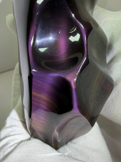 Rainbow Obsidian Freeform. Gorgeous One Of A Kind Display Crystal. Very High Quality Crystal.