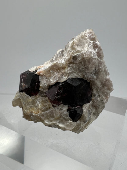 Andradite Garnet Specimen. Gorgeous Red Garnet In Matrix From Karibib, Namibia. Rare African Display Crystal.