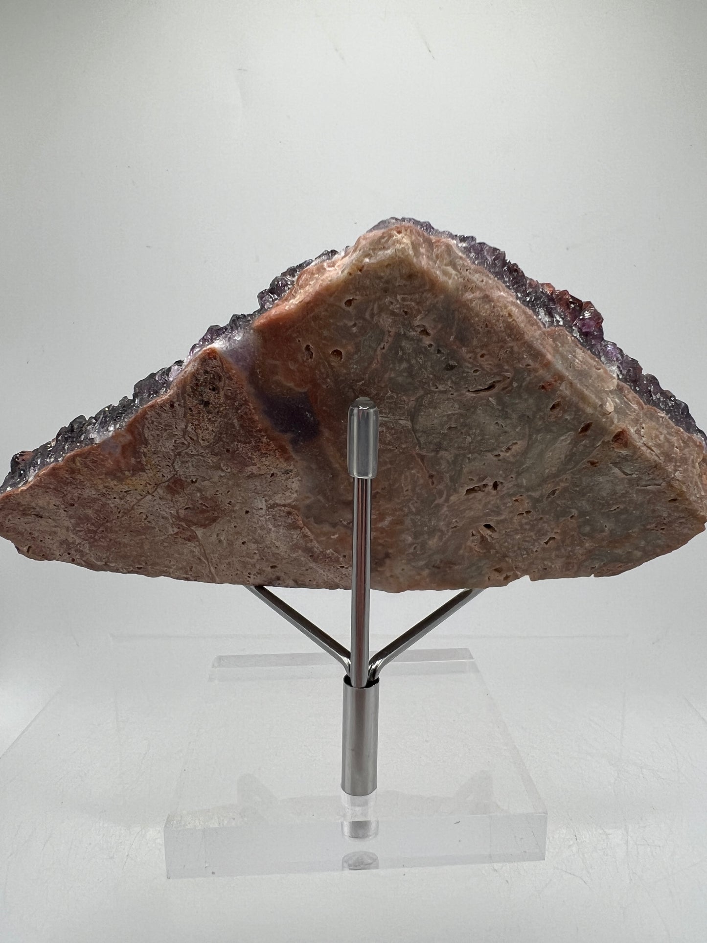 Auralite Crystal Specimen. Very Rare Brazilian Red Amethyst Cluster. Beautiful High Quality Specimen.