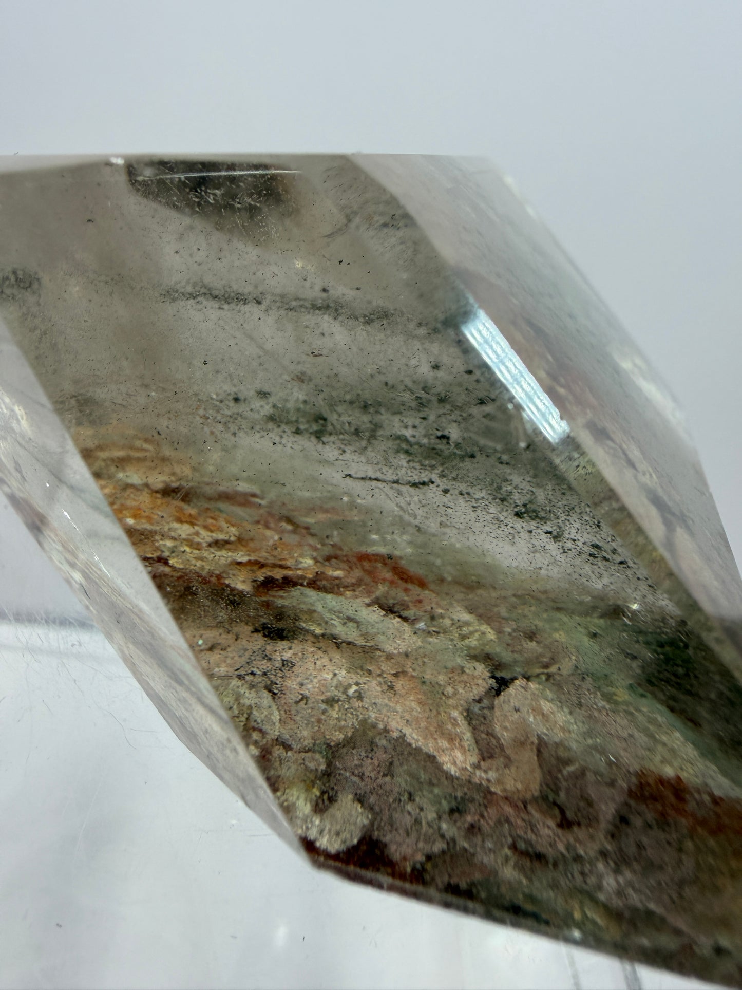 Garden Quartz Polished Freeform. Beautiful Pastel Landscape. High Quality Crystal.