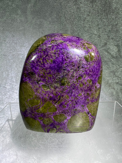 Stichtite In Serpentine Polished Freeform. Gorgeous High Quality Display Crystal. Amazing Atlantisite Freeform.