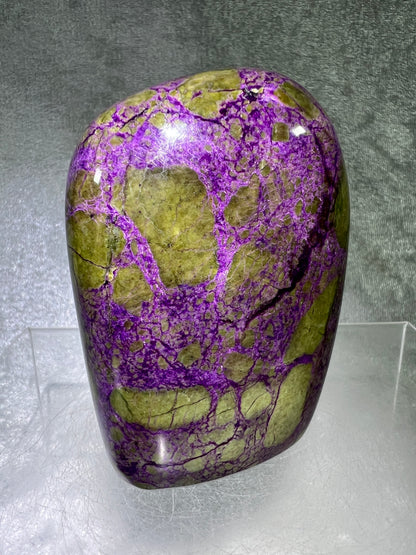 Stichtite In Serpentine Polished Freeform. Gorgeous High Quality Display Crystal. Amazing Atlantisite Freeform.