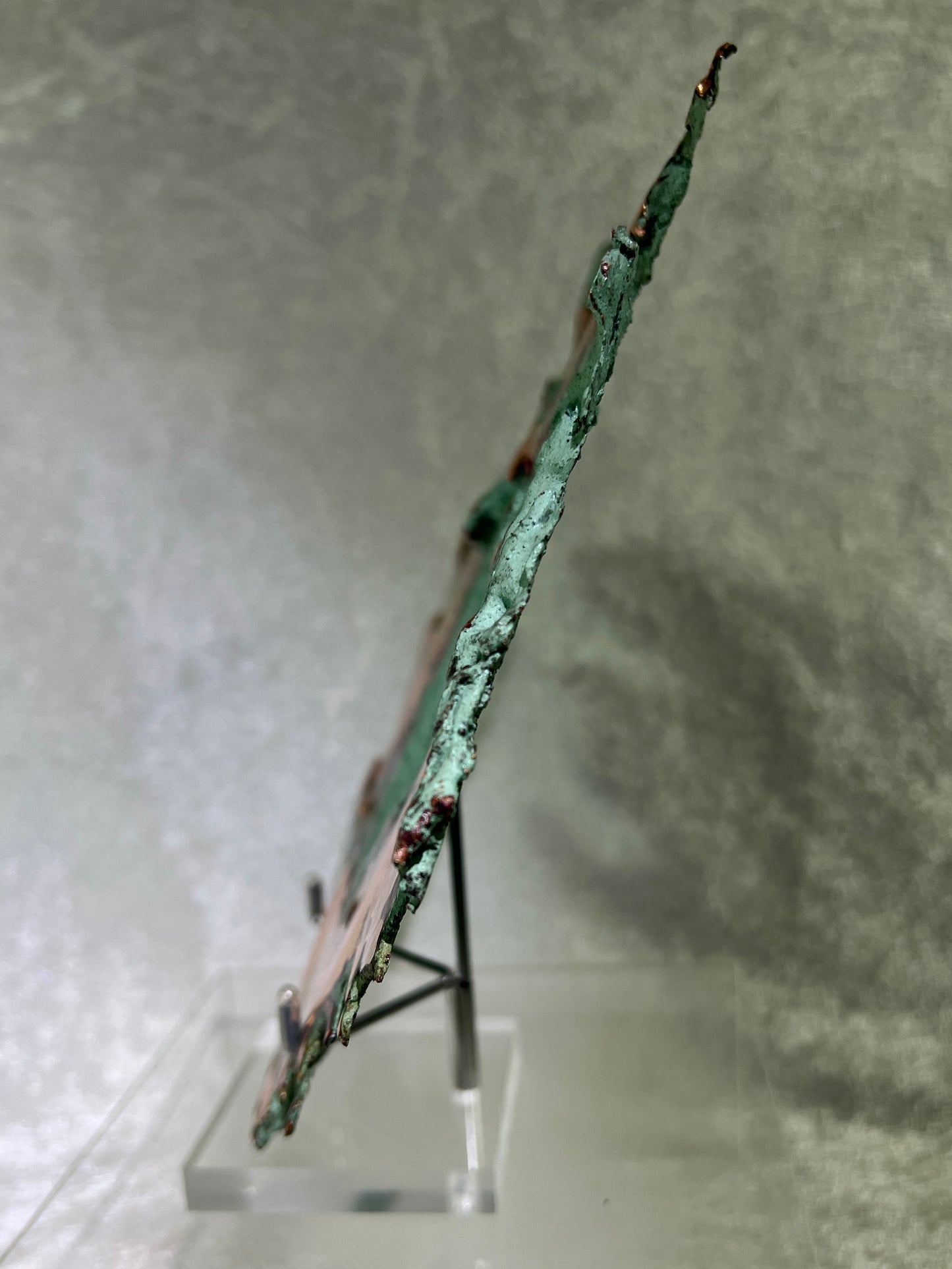 Copper Splash Freeform Sculpture. Amazing Copper Art. One Of A Kind Mineral Display