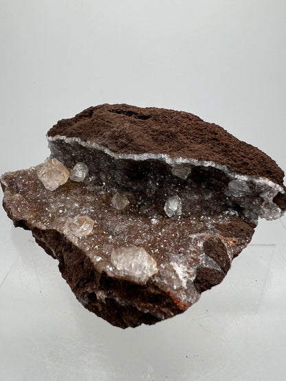 Brown Diamond Calcite Specimen. Stunning Flash! Gorgeous Calcite Cluster On Matrix. Very Pretty Crystal Display Piece.