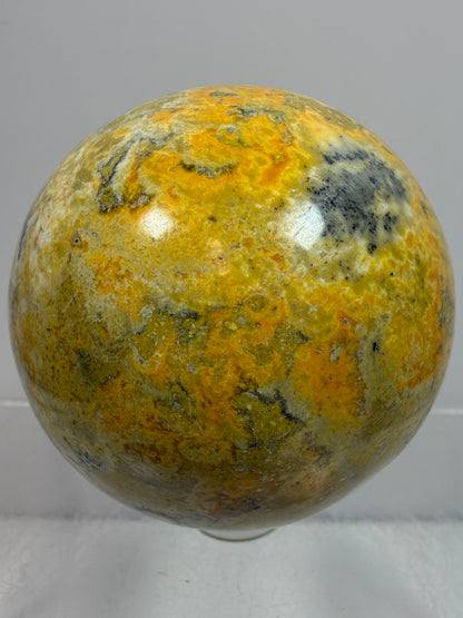 Bumble Bee Jasper Sphere. 54mm. Amazing Colors And Patterns. Gorgeous Rare Crystal.