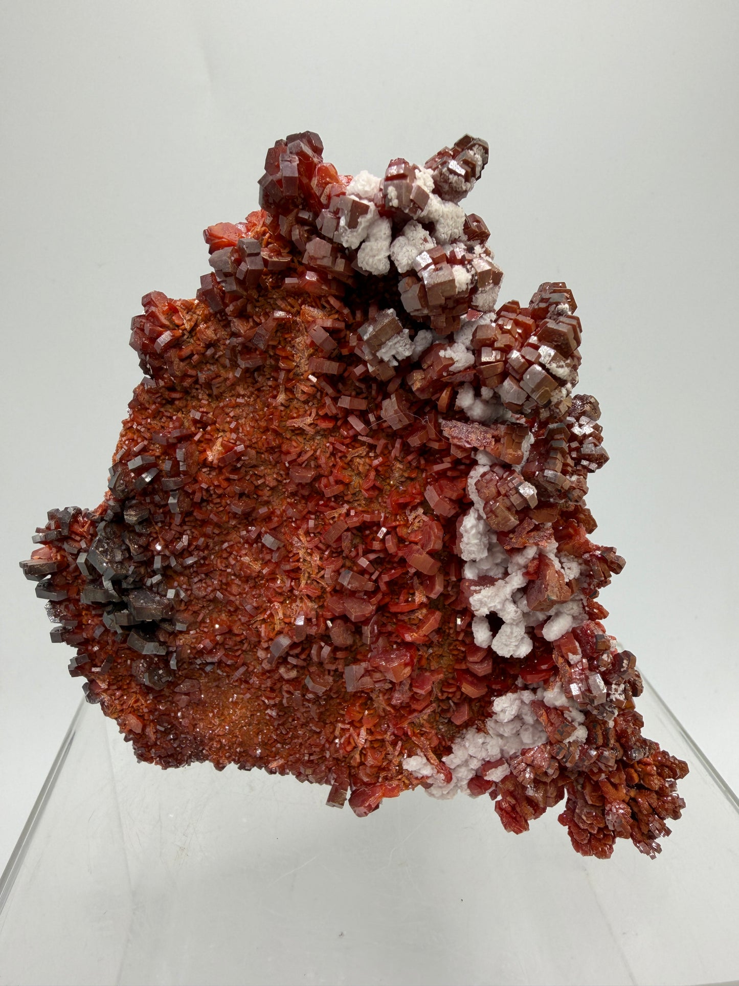 Vanadinite Crystal Specimen. Large High Quality Crystal Cluster. Gorgeous Mineral Specimen From Morocco