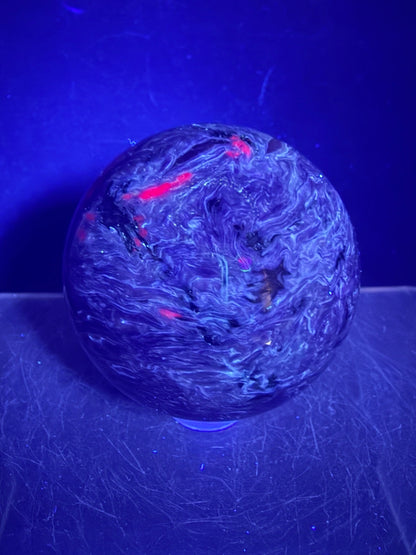 Charoite Crystal Sphere. 50mm. High Quality Beautiful Crystal. Amazing Patterns And Flash. Stunning Rare Crystal