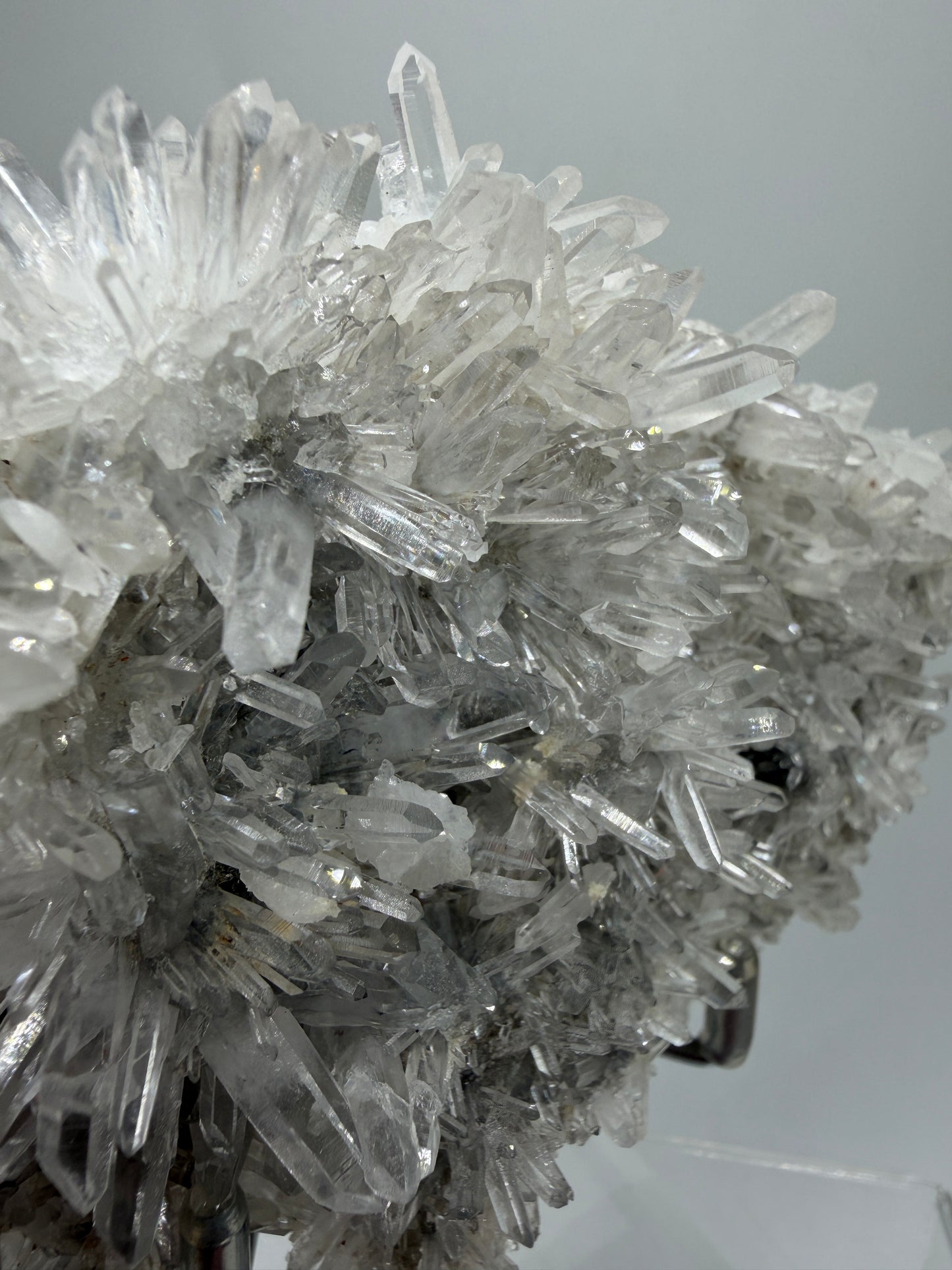 Needle Quartz Cluster. High Quality Large Clear Quartz Specimen. Gorgeous Very Fine Quartz Points.