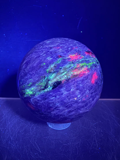 Charoite Crystal Sphere. 50mm. High Quality Beautiful Crystal. Amazing Patterns And Flash. Stunning Rare Crystal