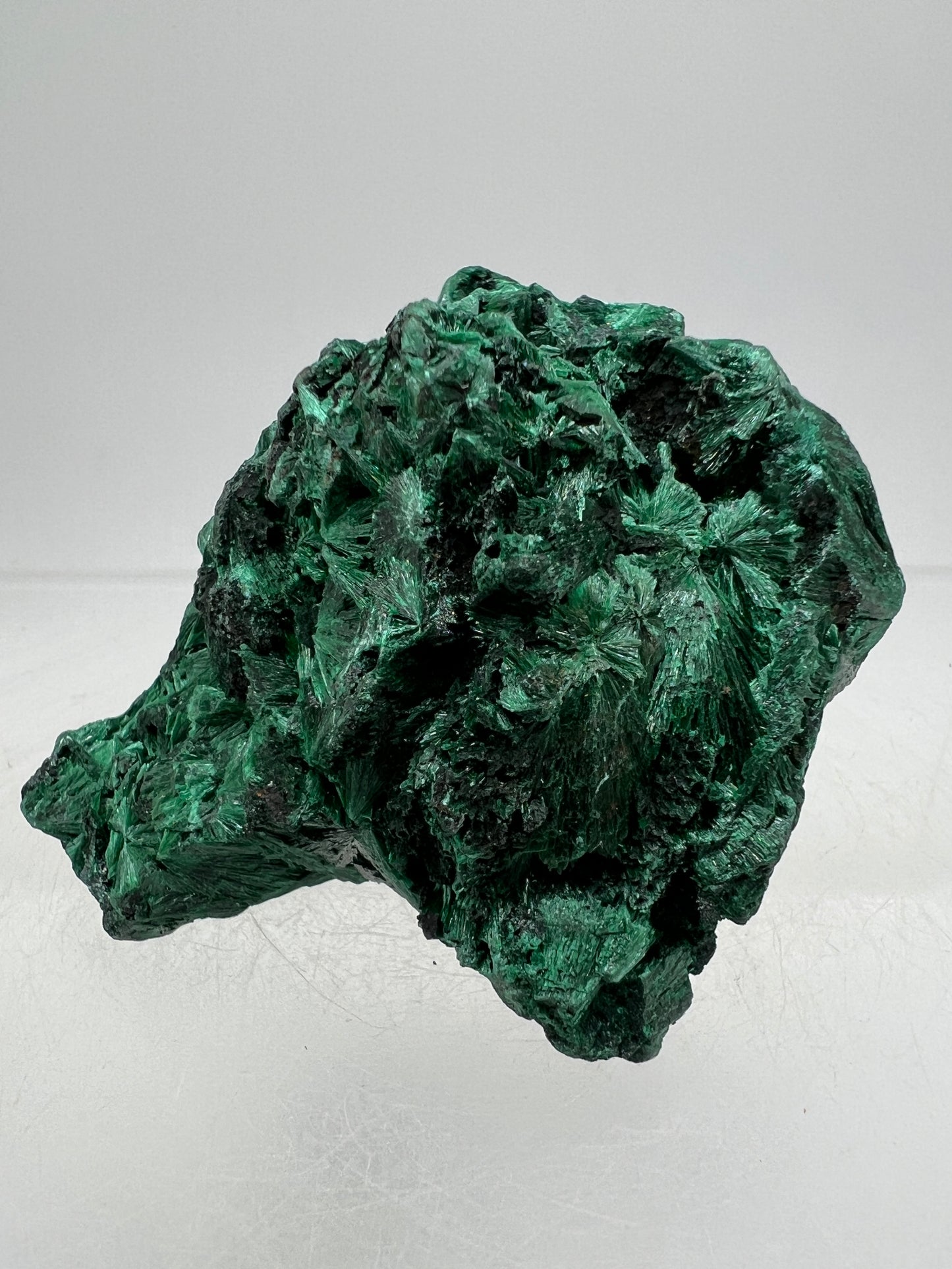 Malachite Display Specimen. Silky Malachite Cluster. High Quality Velvet Malachite From The Congo