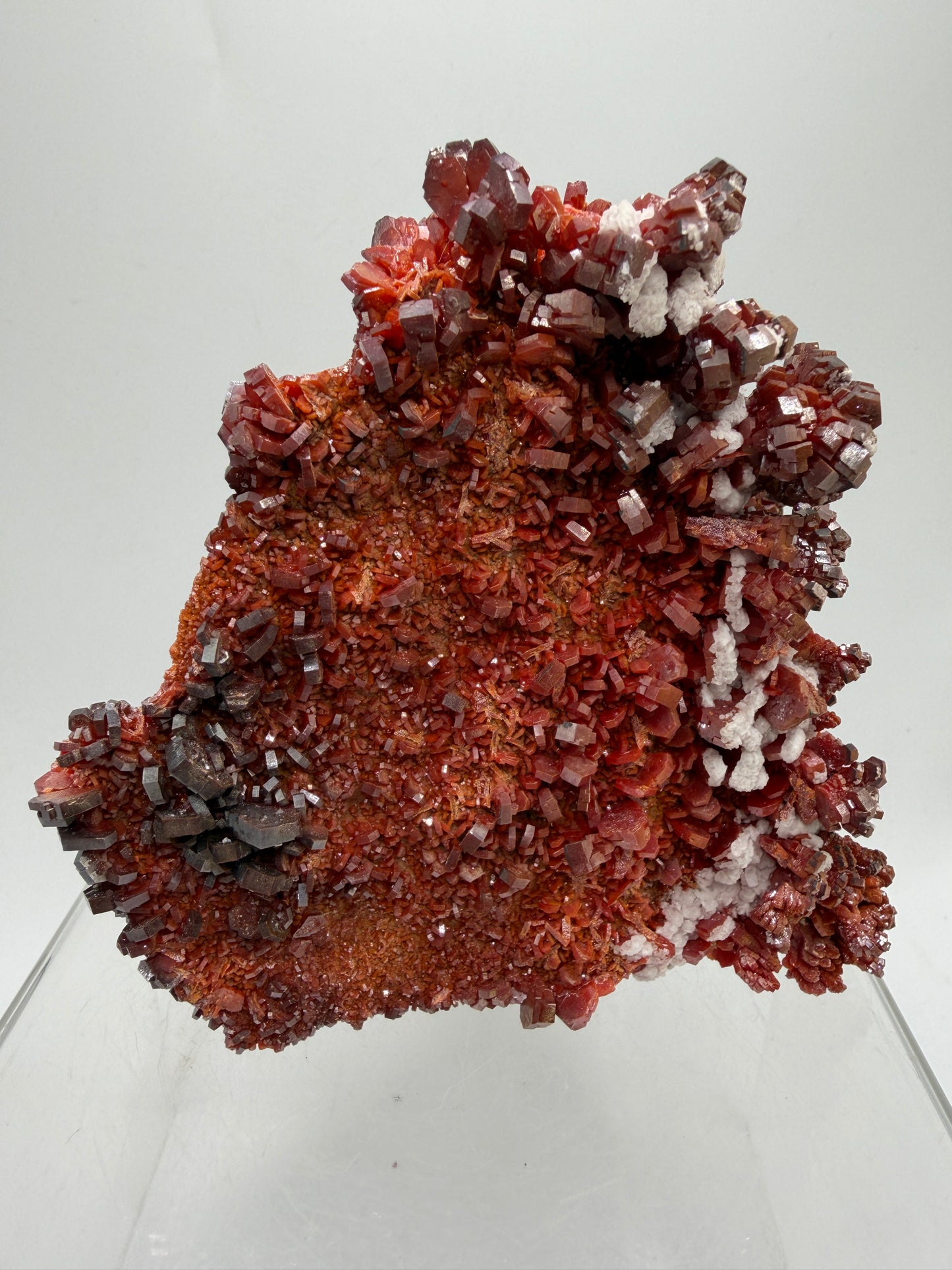 Vanadinite Crystal Specimen. Large High Quality Crystal Cluster. Gorgeous Mineral Specimen From Morocco