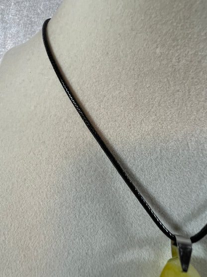 Gobi Agate Pendant. Colorful Green And Yellow Gobi Desert Agate. World Famous Rare Botryoidal Chalcedony. Very Unique Crystal Necklace!