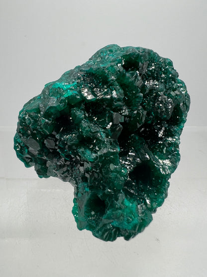 Dioptase Crystal Specimen. High Quality Flashy Mineral From The Congo. Gorgeous Colors And Cubes.