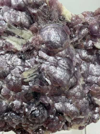Botryoidal Lepidolite Specimen. Large Very Rare Mineral Cluster From Brazil. Lots Of Flash And Crystallization. Beautiful Color Contrasts.