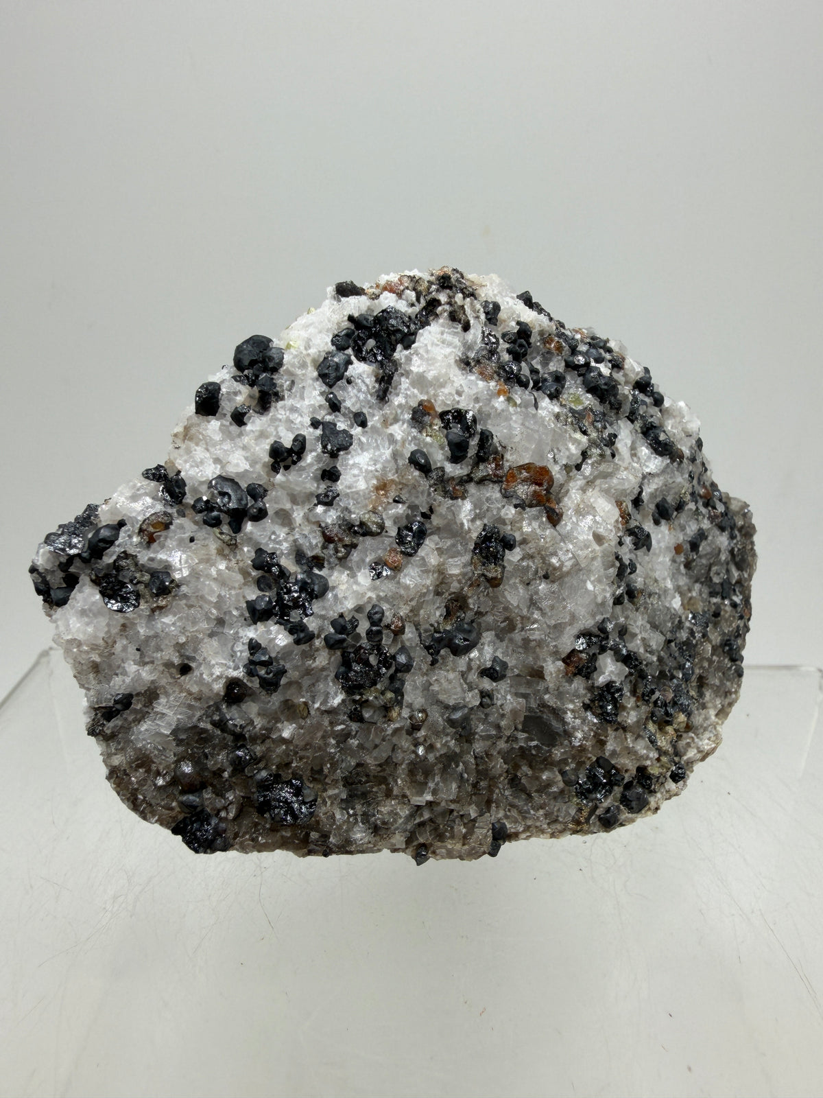 Franklinite, Willemite, And Calcite UV Specimen. Beautiful UV Reactive Crystals With Stunning Colors. High Quality Display Crystal