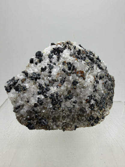 Franklinite, Willemite, And Calcite UV Specimen. Beautiful UV Reactive Crystals With Stunning Colors. High Quality Display Crystal