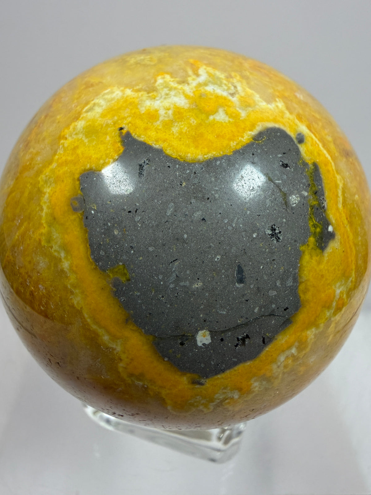 Bumble Bee Jasper Sphere. 50mm. Beautiful Colors And Patterns. Amazing Rare Crystal.