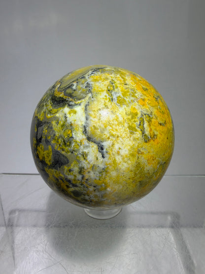 Bumble Bee Jasper Sphere. 54mm. Amazing Colors And Patterns. Gorgeous Rare Crystal.