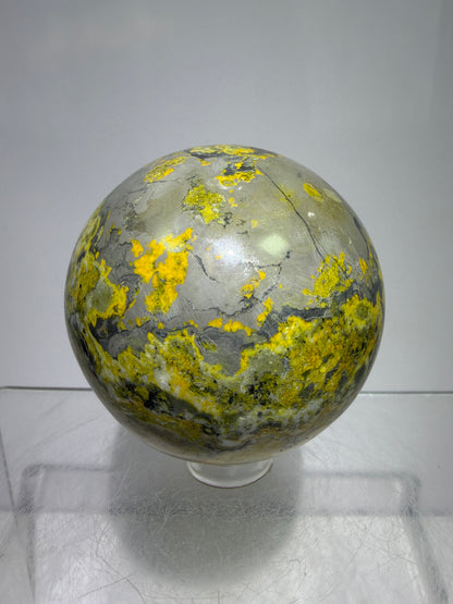Bumble Bee Jasper Sphere. 54mm. Amazing Colors And Patterns. Gorgeous Rare Crystal.