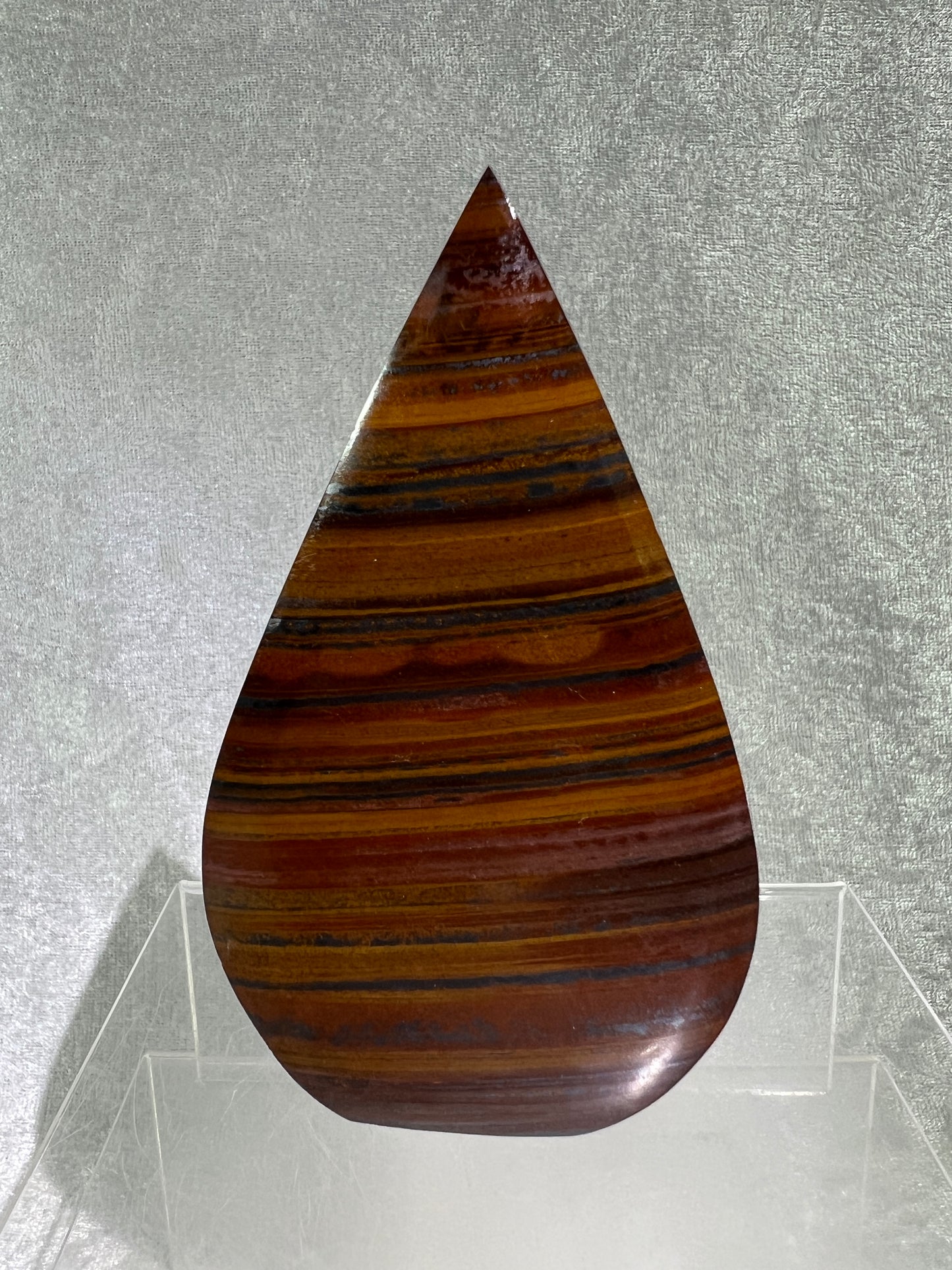 Tiger Iron Crystal Flame. Gorgeous Rare Display Flame With Amazing Flash.