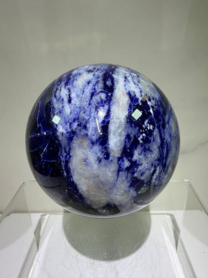 Sodalite Crystal Sphere. 74mm. Beautiful Sodalite From Namibia. Gorgeous Display Crystal.