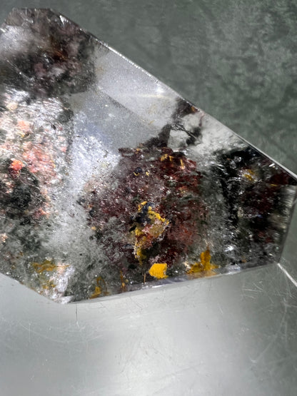 Garden Quartz Polished Freeform. Very Colorful Four Seasons Landscape. High Quality Crystal.