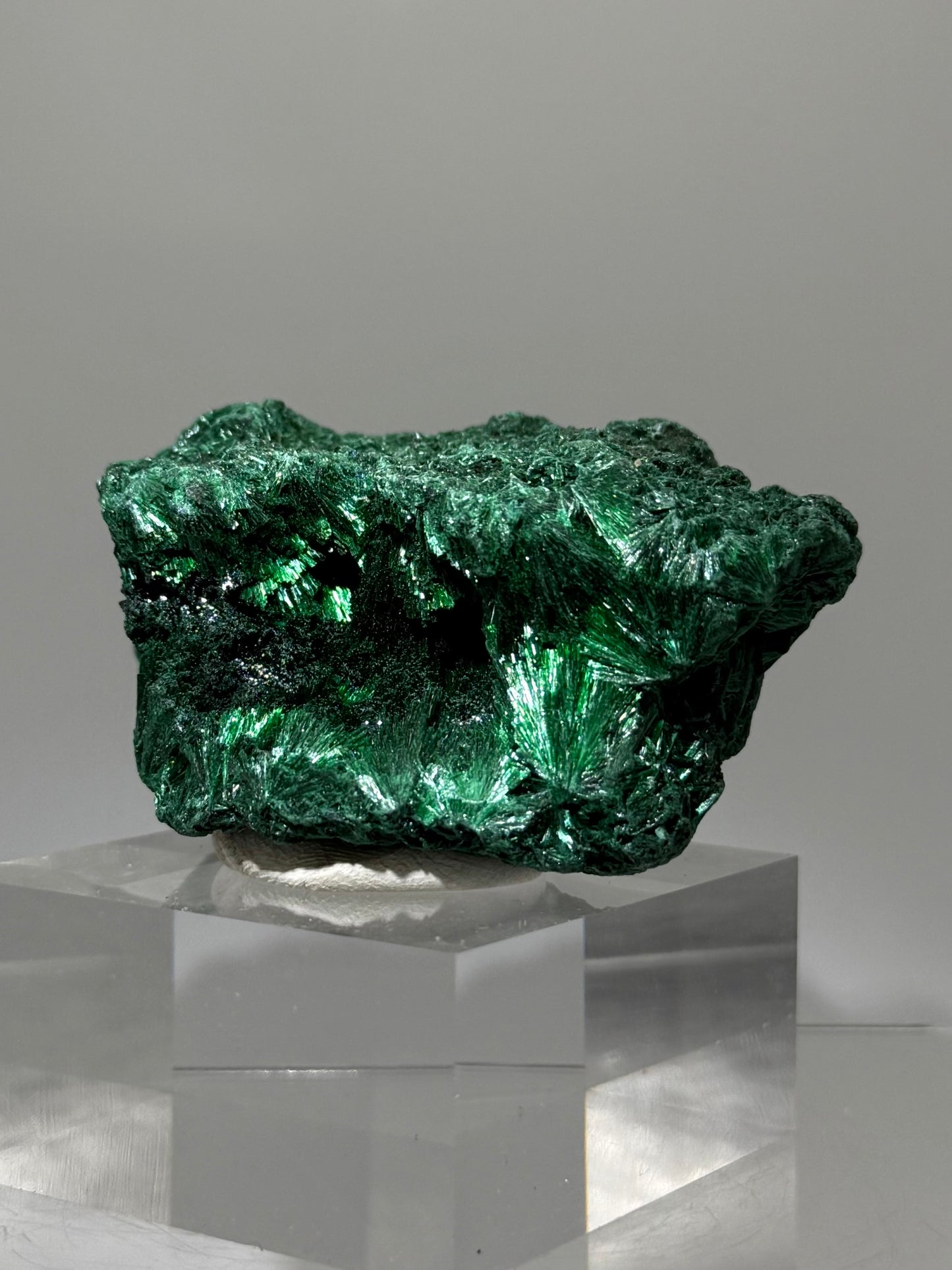 Malachite Display Specimen. Silky Malachite Cluster. High Quality Velvet Malachite From The Congo