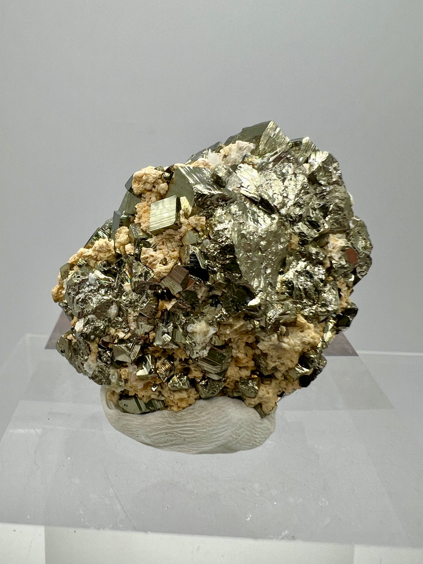 Pyrite Cubes Display Specimen. Amazing High Quality Pyrite Cubes From Peru.