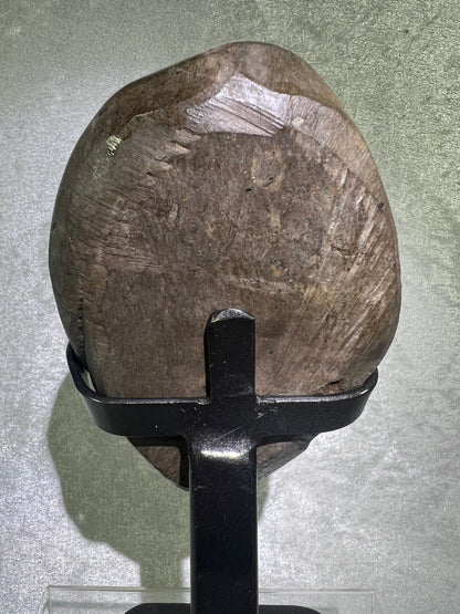 Amethyst Geode Specimen. Gorgeous Rare Red Wine Color! World Class Uruguayan Specimen. Custom Made Steel Stand