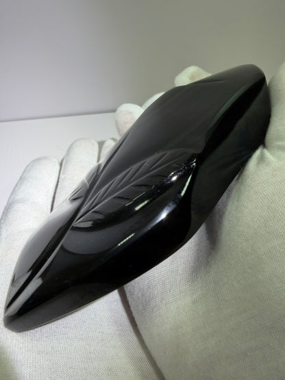 Rainbow Obsidian Freeform. High Quality Carved Flower. Gorgeous One Of A Kind Display Crystal