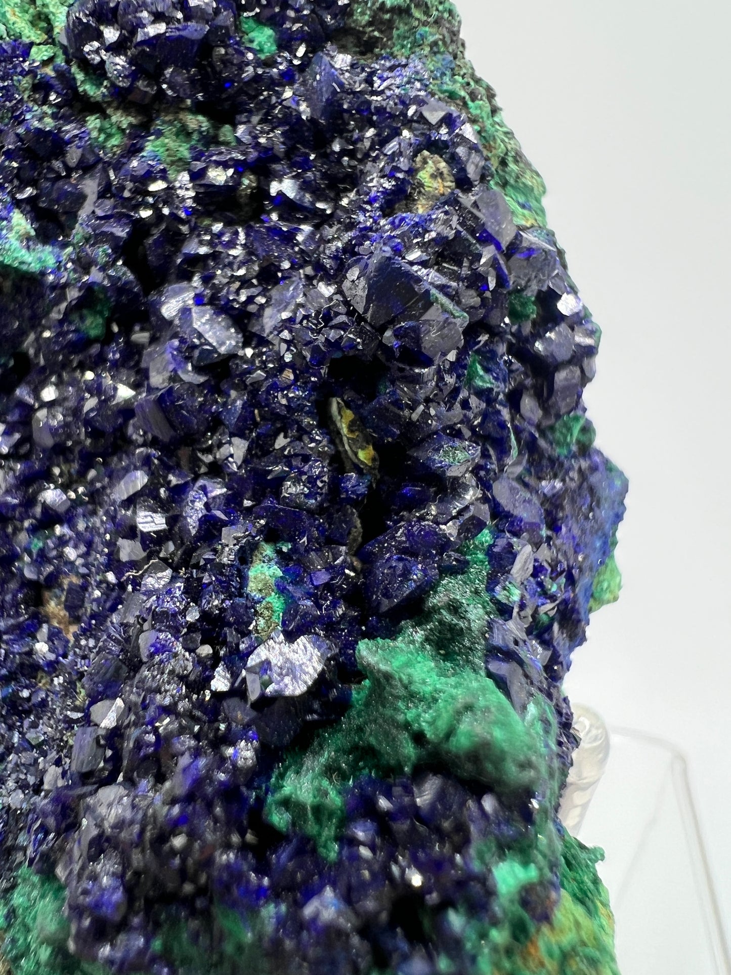 Azurite And Malachite Specimen. Stunning High Quality Azurite Crystals. Beautiful Multi Mineral Cluster.