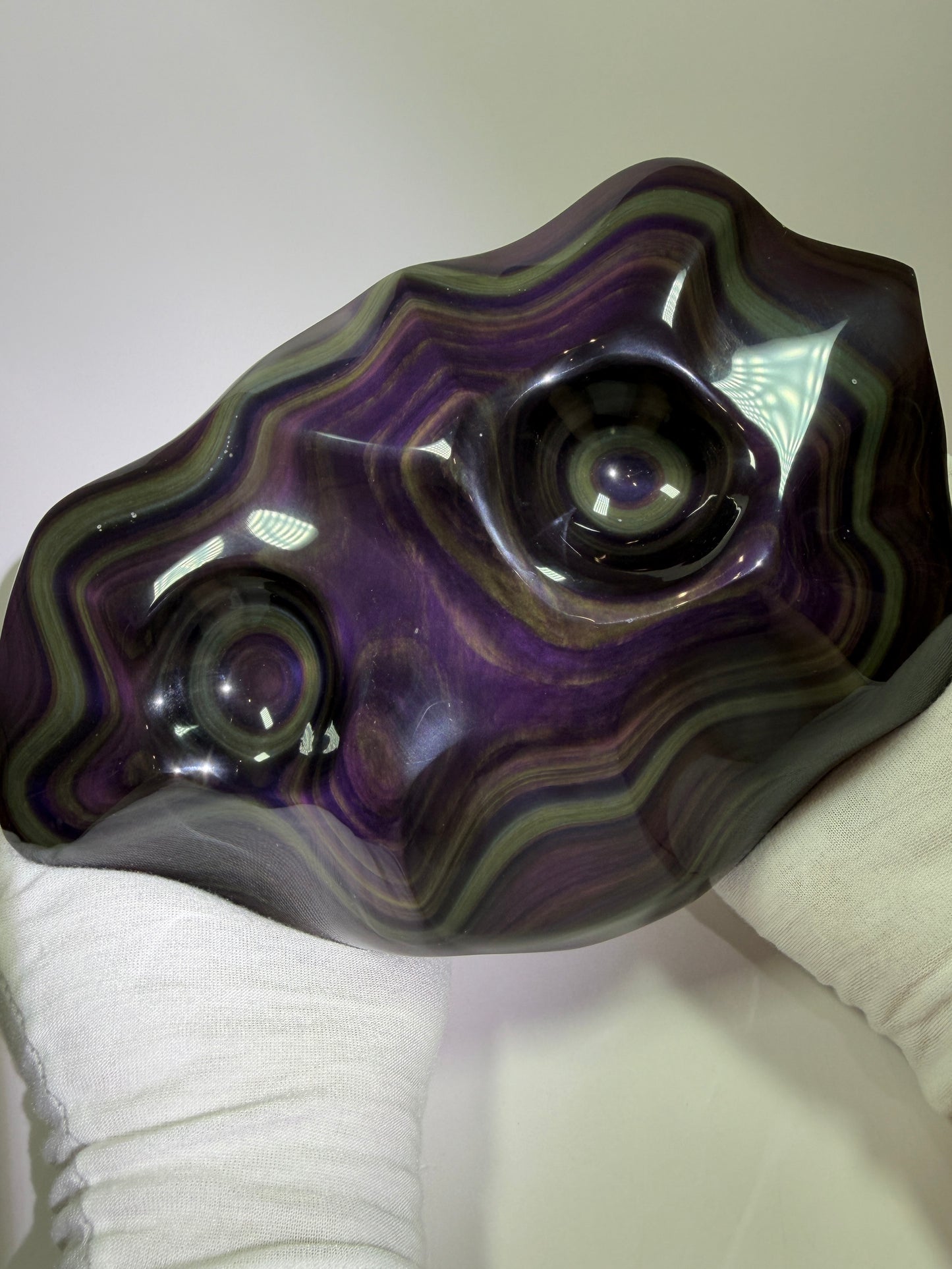 Rainbow Obsidian Freeform. Top Quality Extra Large Statement Piece. Gorgeous One Of A Kind Display Crystal.