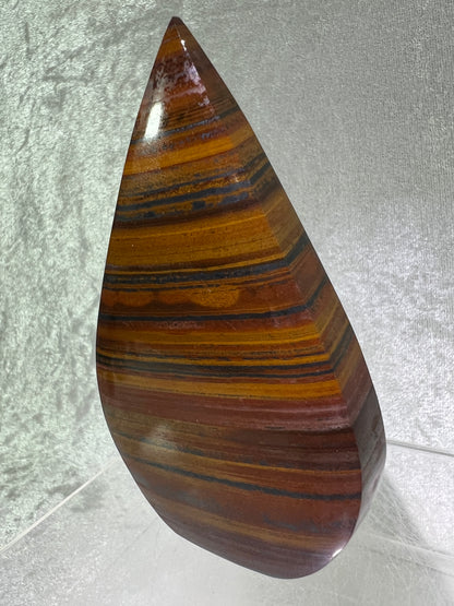 Tiger Iron Crystal Flame. Gorgeous Rare Display Flame With Amazing Flash.