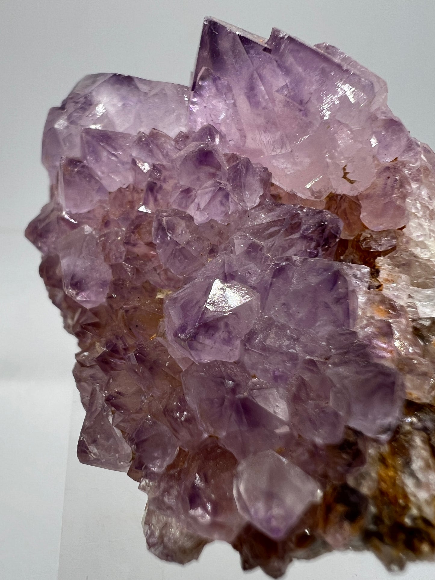 Spirit Quartz Cluster. Amazing Colors With Nice Points. Beautiful Cactus Quartz, Fairy Quartz From South Africa.