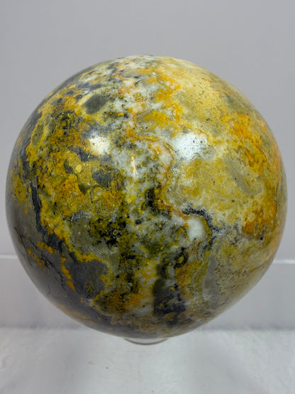 Bumble Bee Jasper Sphere. 54mm. Amazing Colors And Patterns. Gorgeous Rare Crystal.
