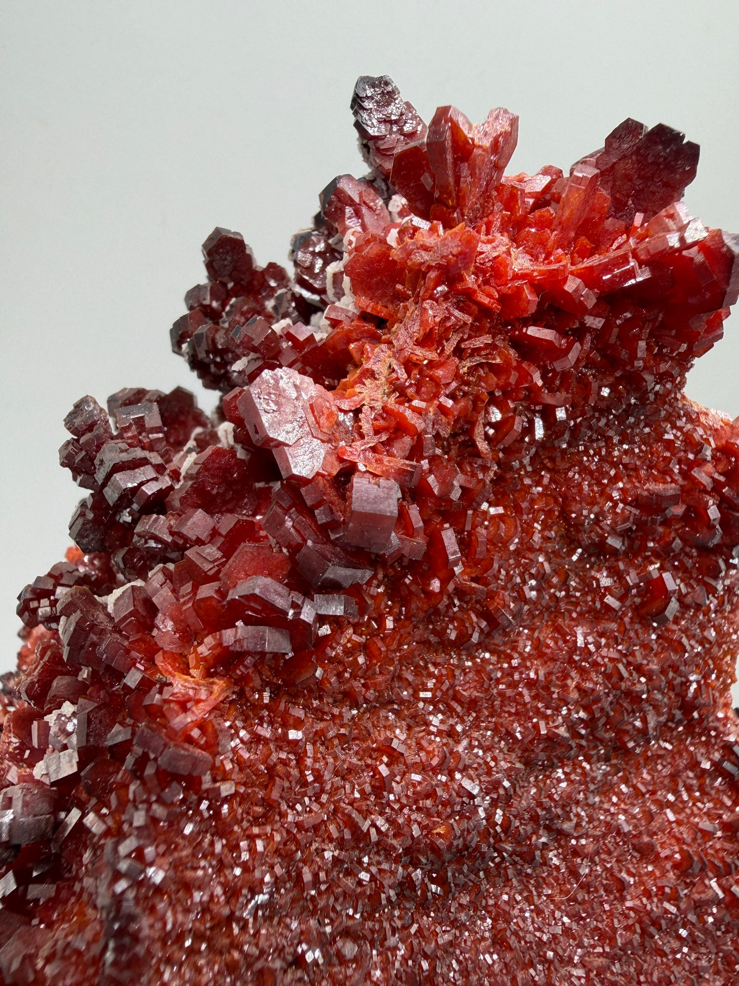 Vanadinite Crystal Specimen. Large High Quality Crystal Cluster. Gorgeous Mineral Specimen From Morocco
