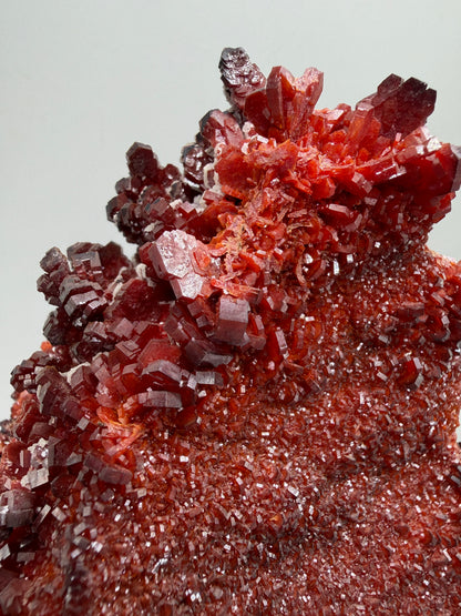 Vanadinite Crystal Specimen. Large High Quality Crystal Cluster. Gorgeous Mineral Specimen From Morocco