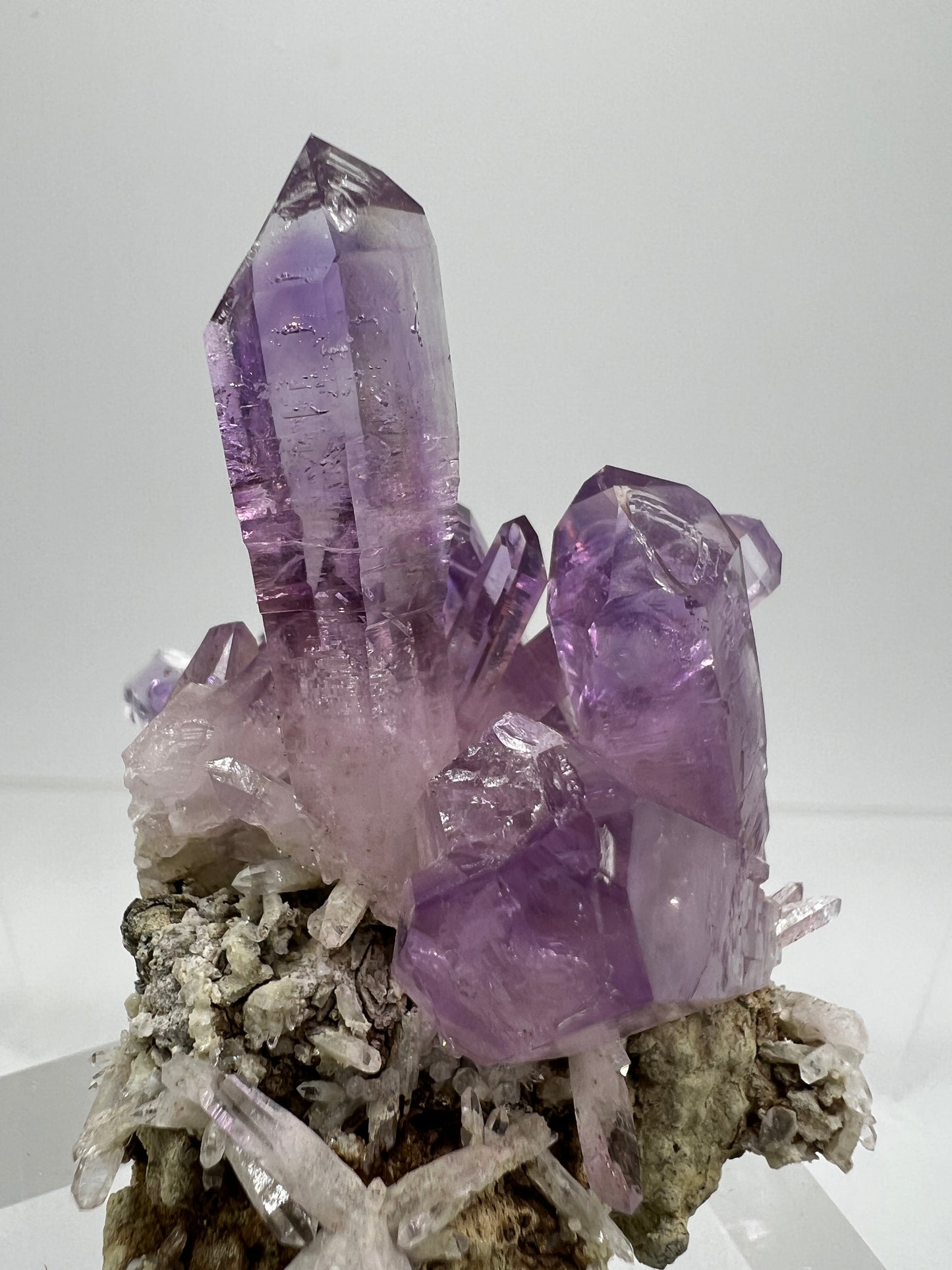 Veracruz Amethyst Display Cluster. Gorgeous Deep Purple High Quality Specimen. World Famous Rare Amethyst