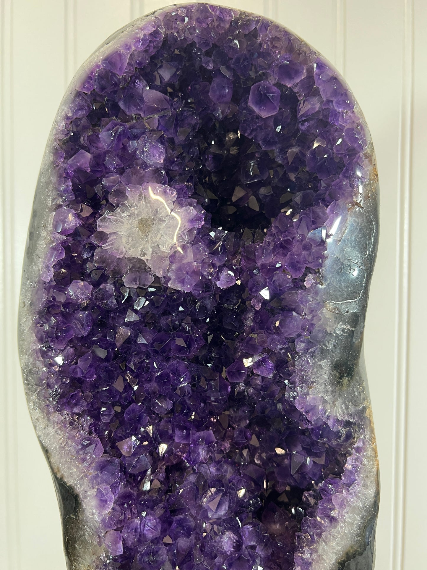 Extra Large Amethyst Geode Specimen - Uruguayan AAA Quality with Custom Stand