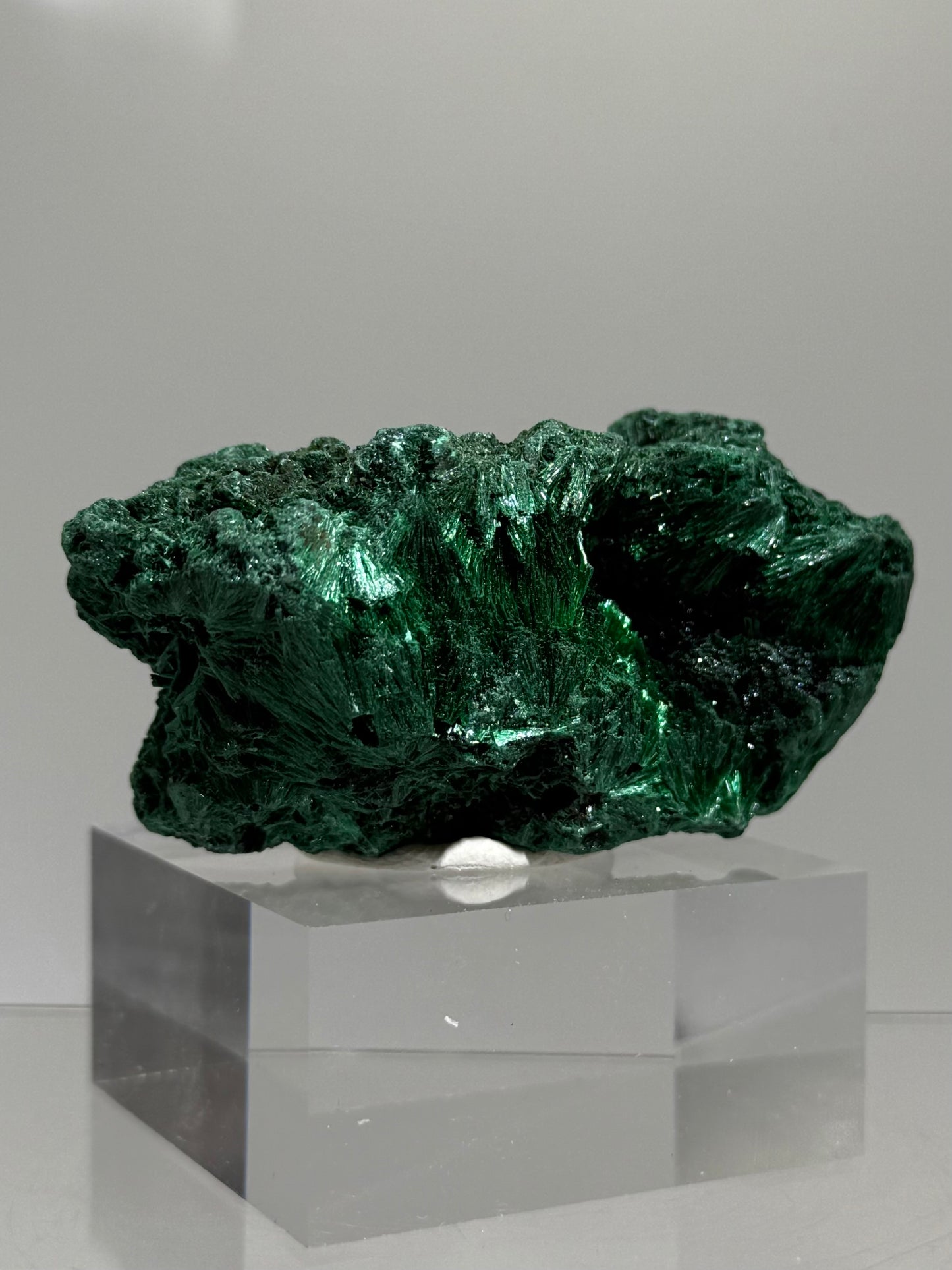 Malachite Display Specimen. Silky Malachite Cluster. High Quality Velvet Malachite From The Congo