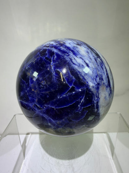 Sodalite Crystal Sphere. 74mm. Beautiful Sodalite From Namibia. Gorgeous Display Crystal.