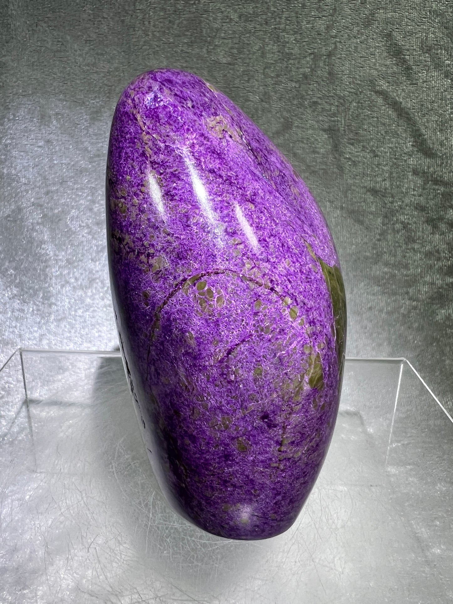 Stichtite In Serpentine Polished Freeform. Gorgeous High Quality Display Crystal. Amazing Atlantisite Freeform.