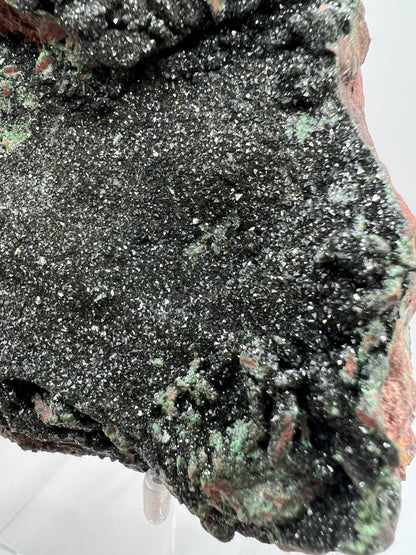 Libethenite Crystal Specimen. Rare Mineral Specimen With Malachite. Flashy Display Crystal