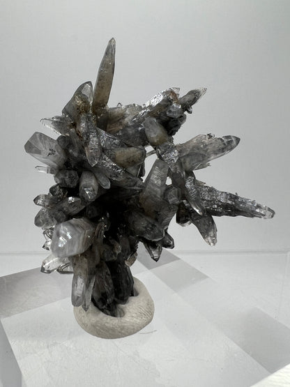 Veracruz Black Phantom Quartz Specimen. New Discovery From Mexico. Very Rare And Limited Collectors Piece. Stunning Display Crystal.