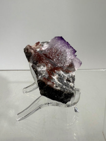 Purple Fluorite Cubes Specimen. Rare El Filo Mexican Fluorite Specimen. Gorgeous Collectible Display Crystal