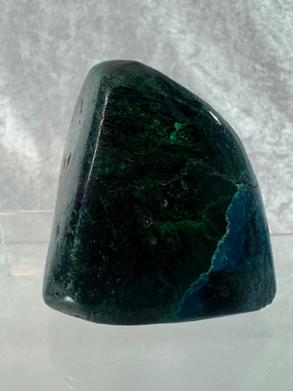 Shattuckite Polished Freeform. Gorgeous Blue Mineral From Namibia. Very Unique And Special Display Crystal.